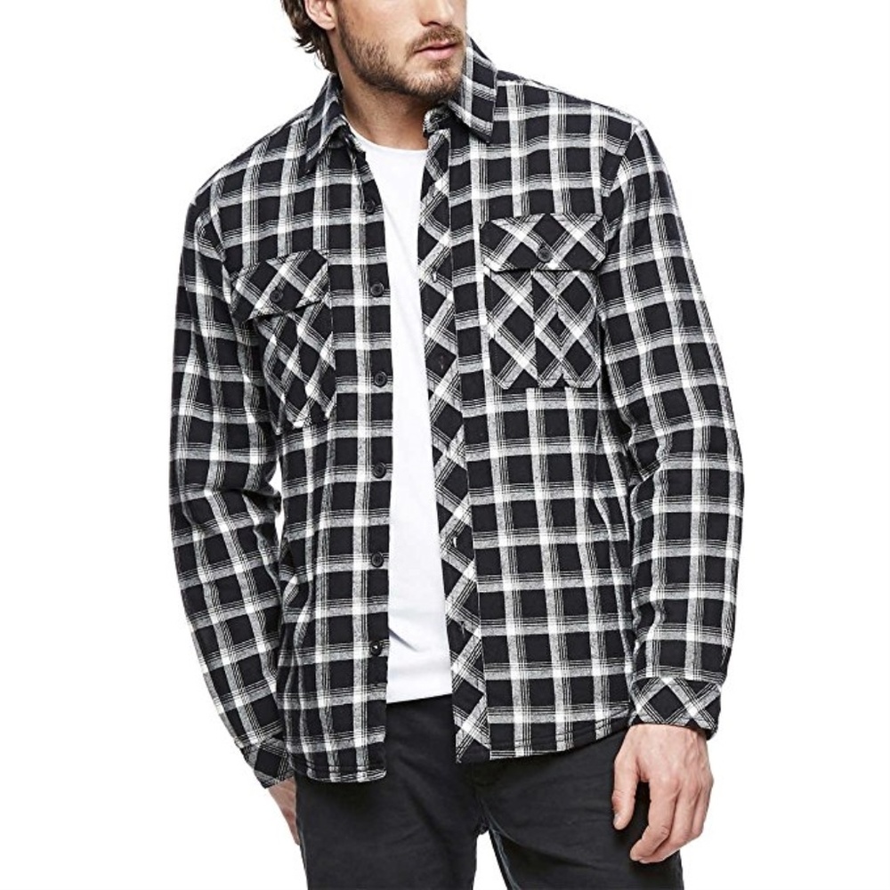 Boston Trader's; Mens Sherpa Lined Flannel Shirt